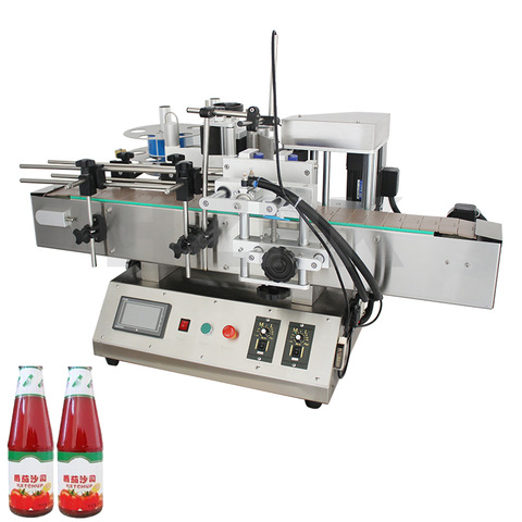 Γραμμικός τύπος σερβο τύπου πλαστικό μπουκάλι / γυάλινο βάζο συρρικνωμένο μανίκι περιτύλιγμα γύρω από τη μηχανή επισήμανσης 