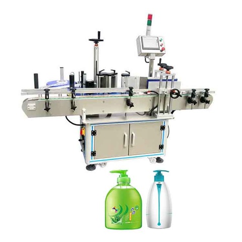 PLC Control Υψηλής Ποιότητας Επιτραπέζια Αυτόματη Πλαστική Μηχανή Οβάλ Μπουκάλι Αυτοκόλλητη ετικέτα Μηχανή 