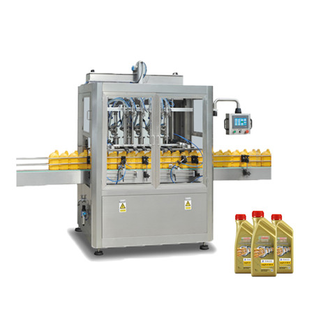 Αυτόματη μηχανή PLC Servo Piston Type Liquid Bottle Oil Filling Filling Machinery 