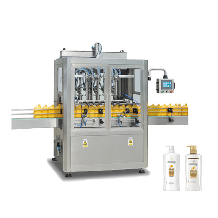 Αυτόματη γραμμή μηχανής παραγωγής γεμίσματος και κάλυψης μπουκαλιών σαμπουάν με σαπούνι χειρός 